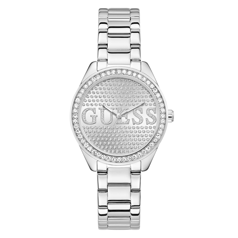 Main Image 1 of Guess Sloane Women's Silver-Tone Dial & Stainless Steel Bracelet Watch