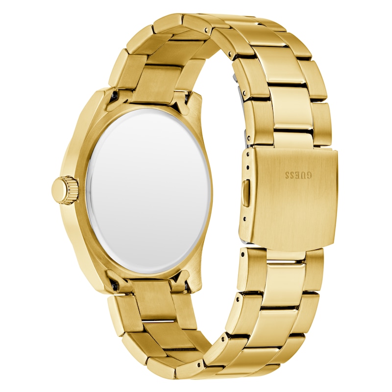 Main Image 3 of Guess Green Dial & Gold Tone Bracelet Watch