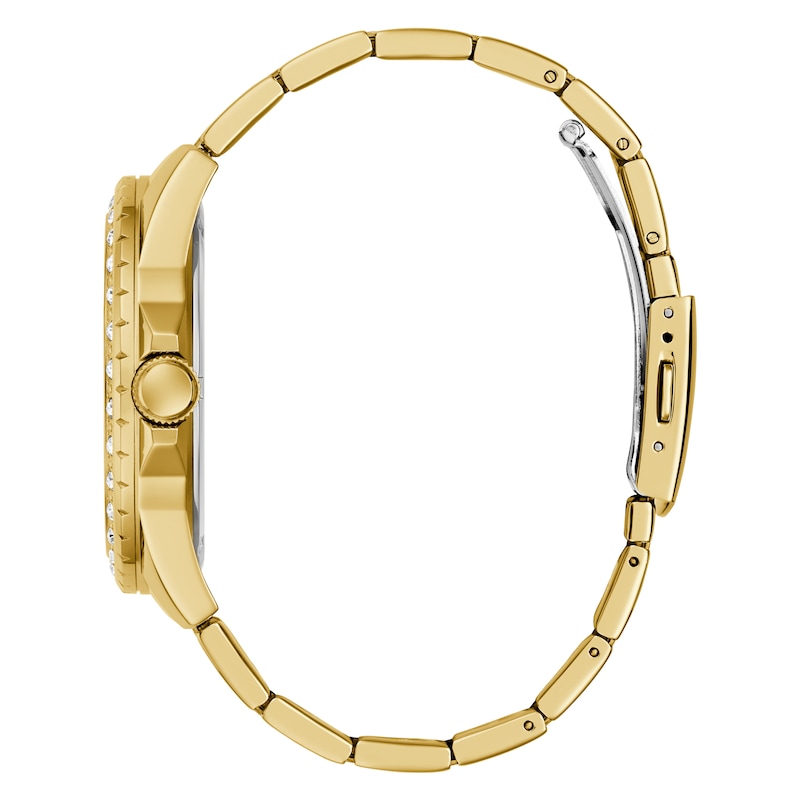 Main Image 2 of Guess Men's 44mm Gold Tone Glitz Dial & Gold Tone Stainless Steel Bracelet Watch