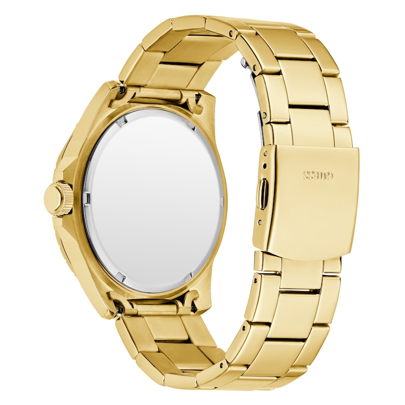Main Image 3 of Guess Men's 44mm Gold Tone Glitz Dial & Gold Tone Stainless Steel Bracelet Watch