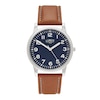 Thumbnail Image 1 of Limit Men's Matte Dark Blue Dial Brown PU Strap Watch