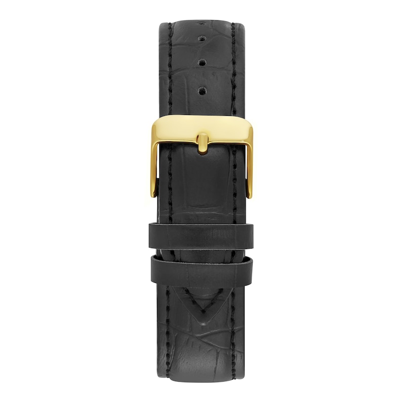Main Image 5 of Limit Men's Matte Cream Dial Black Croc Grain PU Strap Watch