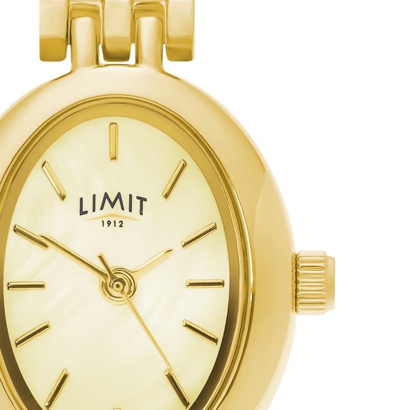 Main Image 2 of Limit Women's Cream Dial Gold Tone Cutout Bracelet Watch & Matching Gold Tone Cutout Bracelet Set
