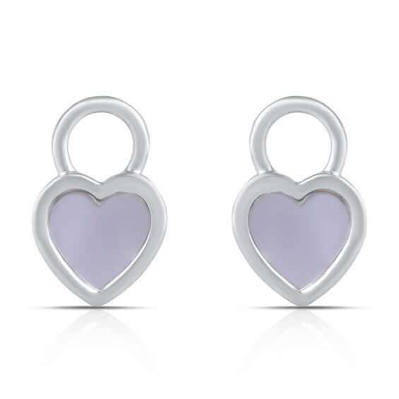 HS Edit LOVE and LOCKS Sterling Silver and Mother Of Pearl H
