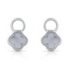 Thumbnail Image 1 of HS Edit LOVE & LOCKS Sterling Silver & Mother Of Pearl Clover Earring Charms
