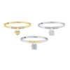 Thumbnail Image 2 of HS Edit LOVE & LOCKS Sterling Silver & Cubic Zirconia Pavé Hinge Bangle