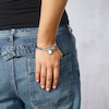 Thumbnail Image 4 of HS Edit LOVE & LOCKS Sterling Silver & Cubic Zirconia Pavé Hinge Bangle