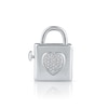 Thumbnail Image 1 of HS Edit LOVE & LOCKS Sterling Silver & Cubic Zirconia Heart Pavé Padlock Charm