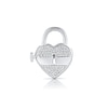 Thumbnail Image 1 of HS Edit LOVE & LOCKS Sterling Silver & CZ Pavé Heart Shape Padlock Charm
