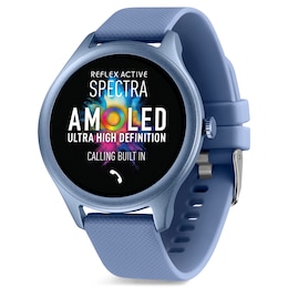 Reflex Active Spectra AMOLED Display Blue Silicone Strap Smartwatch