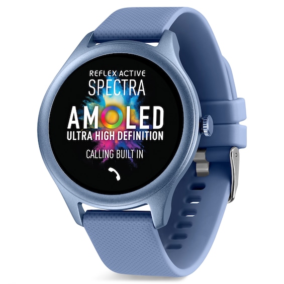 Reflex Active Spectra AMOLED Display Blue Silicone Strap Sma