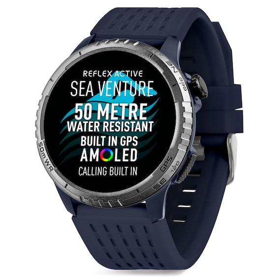 Reflex Active Sea Venture Swim-Safe AMOLED GPS Blue Silicone