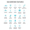 Thumbnail Image 6 of Reflex Active Sea Venture Swim-Safe AMOLED GPS Black Silicone Strap Smartwatch