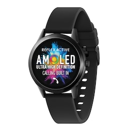 Reflex Active Series 31 AMOLED Display Black Silicone Strap Smartwatch