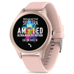 Reflex Active Spectra AMOLED Display Pink Silicone Strap Smartwatch