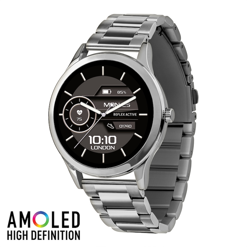 Main Image 1 of Reflex Active Series 31 AMOLED Display Stainless Steel Bracelet Smartwatch