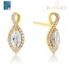 Thumbnail Image 1 of Harriet Sterling Silver & 18ct Yellow Gold Plated Vermeil 0.50ct Lab-Grown Diamond Twist Drop Earrings