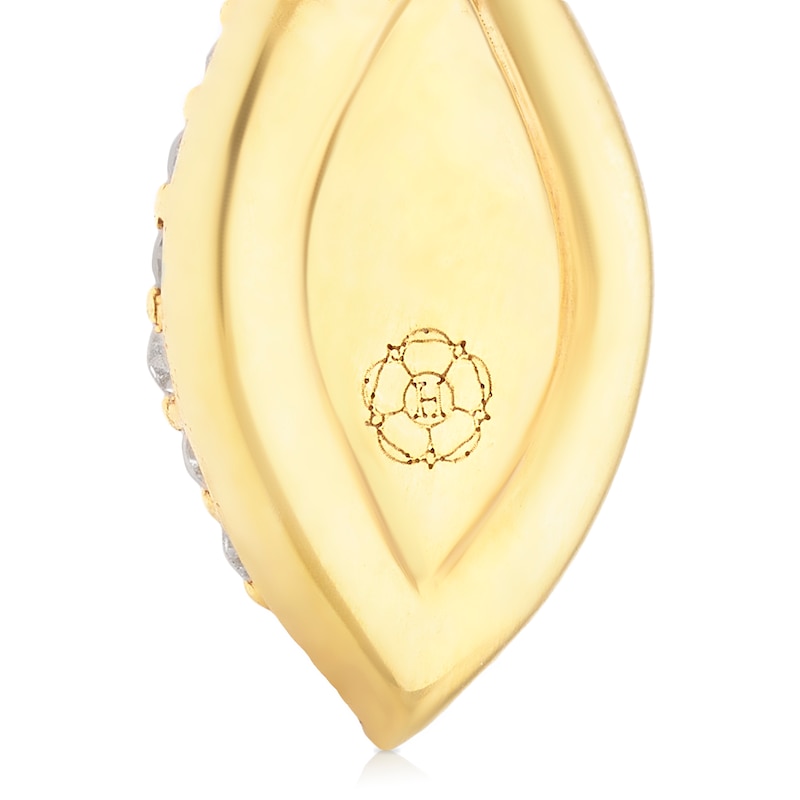 Main Image 3 of Harriet Sterling Silver & 18ct Yellow Gold Plated Vermeil 0.50ct Lab-Grown Diamond Twist Drop Earrings