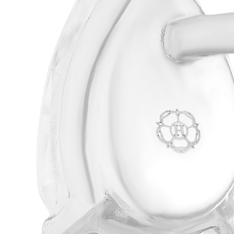 Main Image 3 of Harriet 9ct White Gold 0.50ct Lab-Grown Diamond Pear Stud Earrings