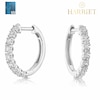 Thumbnail Image 1 of Harriet Sterling Silver 0.50ct Lab-Grown Diamond Round Hoop Earrings