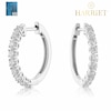 Thumbnail Image 1 of Harriet Sterling Silver 1ct Lab-Grown Diamond Round Hoop Earrings