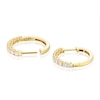 Thumbnail Image 2 of Harriet Sterling Silver & 18ct Yellow Gold Plated Vermeil 1ct Lab-Grown Diamond Round Hoop Earrings