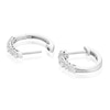 Thumbnail Image 2 of Harriet Sterling Silver 0.50ct Lab-Grown Diamond Round & Oval Hoop Earrings