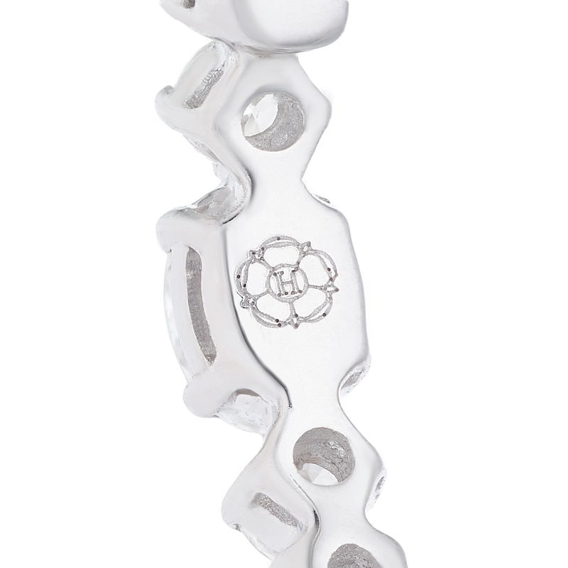 Main Image 3 of Harriet Sterling Silver 0.50ct Lab-Grown Diamond Round & Oval Hoop Earrings