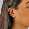 Thumbnail Image 4 of Harriet Sterling Silver 1ct Lab-Grown Diamond Graduated Dew Drop Stud Earrings