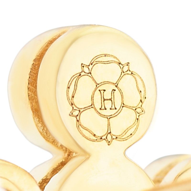 Main Image 3 of Harriet Sterling Silver & 18ct Yellow Gold Plated Vermeil  0.50ct Lab-Grown Diamond Cross Dew Drop Stud Earrings