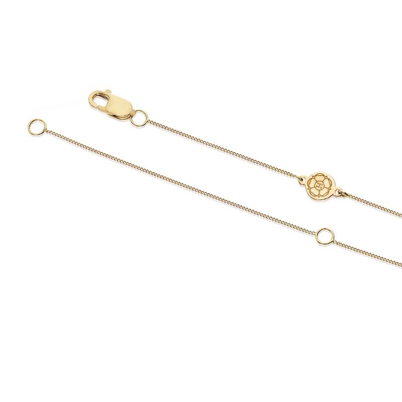 Main Image 3 of Harriet 9ct Yellow Gold 0.50ct Lab-Grown Diamond Oval Pendant Necklace