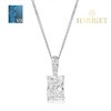 Thumbnail Image 1 of Harriet 9ct White Gold 0.50ct Lab-Grown Diamond Baguette Pendant Necklace