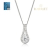 Thumbnail Image 1 of Harriet Sterling Silver  0.33ct Lab-Grown Diamond Pear Halo Pendant Necklace