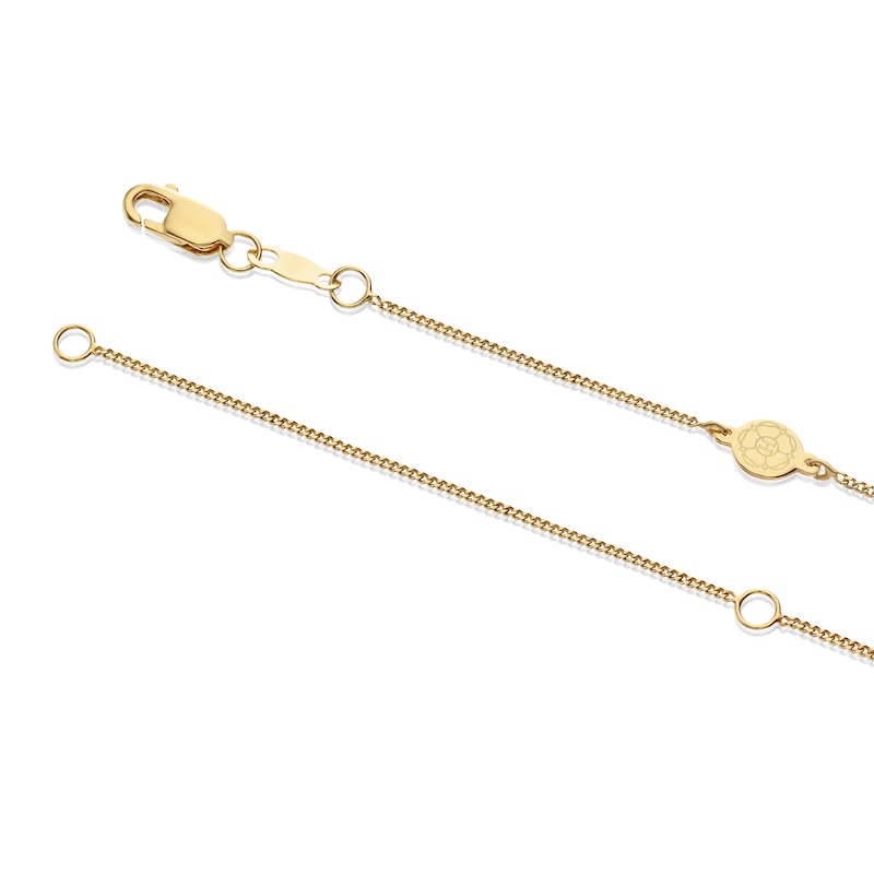 Main Image 3 of Harriet Sterling Silver & 18ct Yellow Gold Plated Vermeil 0.50ct Lab-Grown Diamond Round & Oval Open Circle Pendant