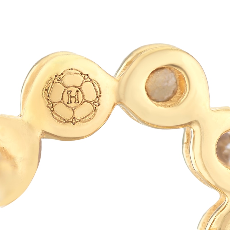 Main Image 3 of Harriet Sterling Silver & 18ct Yellow Gold Plated Vermeil 0.50ct Lab-Grown Diamond Heart Stud Earrings