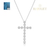 Thumbnail Image 1 of Harriet Sterling Silver 0.50ct Lab-Grown Diamond Cross Pendant Necklace