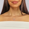 Thumbnail Image 4 of Harriet Sterling Silver  0.50ct Lab-Grown Diamond Heart Pendant Necklace