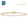 Thumbnail Image 1 of Harriet Sterling Silver & 18ct Yellow Gold Plated Vermeil 2ct Lab-Grown Diamond Line Bracelet