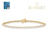 Thumbnail Image 1 of Harriet Sterling Silver & 18ct Yellow Gold Plated Vermeil 3ct Lab-Grown Diamond Line Bracelet