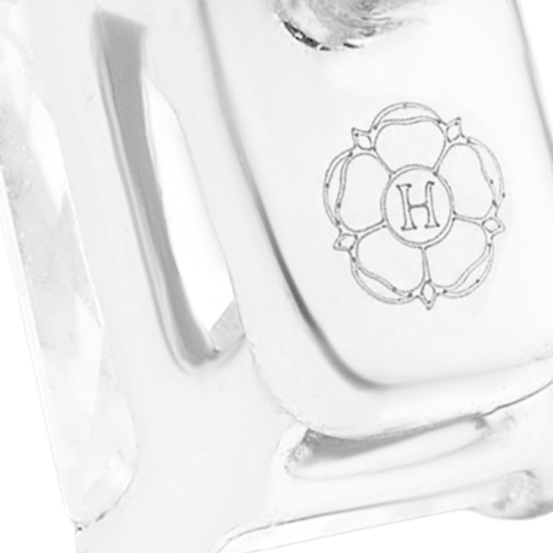 Main Image 3 of Harriet 9ct White Gold 0.50ct Lab-Grown Diamond Baguette Stud Earrings