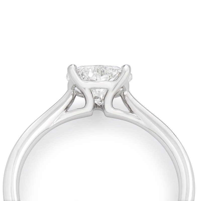 Main Image 4 of Harriet Platinum Heart Solitaire 1ct Lab Grown Diamond Ring