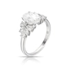 Thumbnail Image 2 of Harriet Platinum Oval Centre & Marquise Floral Trilogy 2ct Lab Grown Diamond Ring