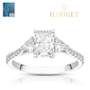 Thumbnail Image 1 of Harriet Platinum Radiant Trilogy Stone Set Shoulders 1.40ct Lab Grown Diamond Ring