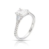 Thumbnail Image 2 of Harriet Platinum Radiant Trilogy Stone Set Shoulders 1.40ct Lab Grown Diamond Ring
