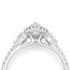 Thumbnail Image 4 of Harriet Platinum Marquise Halo & Heart Set Shoulders 1.25ct Lab Grown Diamond Ring