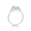 Thumbnail Image 3 of Harriet Platinum Oval Halo Trilogy & Heart Set Shoulders 1.50ct Lab Grown Diamond Ring