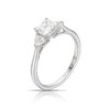 Thumbnail Image 2 of Harriet Platinum Square Emerald Cut Trilogy 1.25ct Lab Grown Diamond Ring