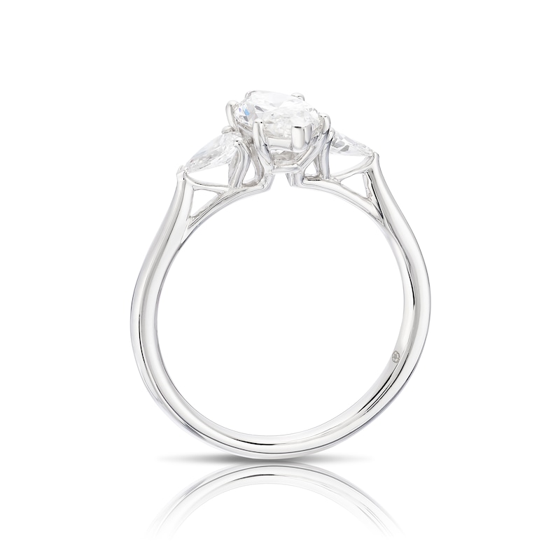 Main Image 3 of Harriet Platinum Marquise Trilogy 1.25ct Lab Grown Diamond Ring