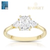 Thumbnail Image 1 of Harriet 14ct Yellow Gold Radiant Trilogy 1.25ct Lab Grown Diamond Ring