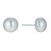 Thumbnail Image 1 of Sterling Silver Cultured Freshwater Pearl 8mm Stud Earrings